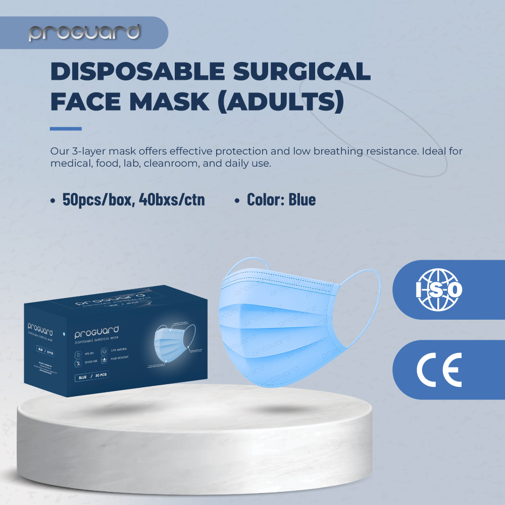 Proguard 3 ply Surgical Mask | 50pcs/box - Image 3