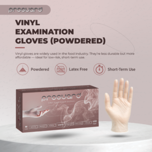 Proguard Vinyl Gloves (Clear - Powdered) | 100pcs/box