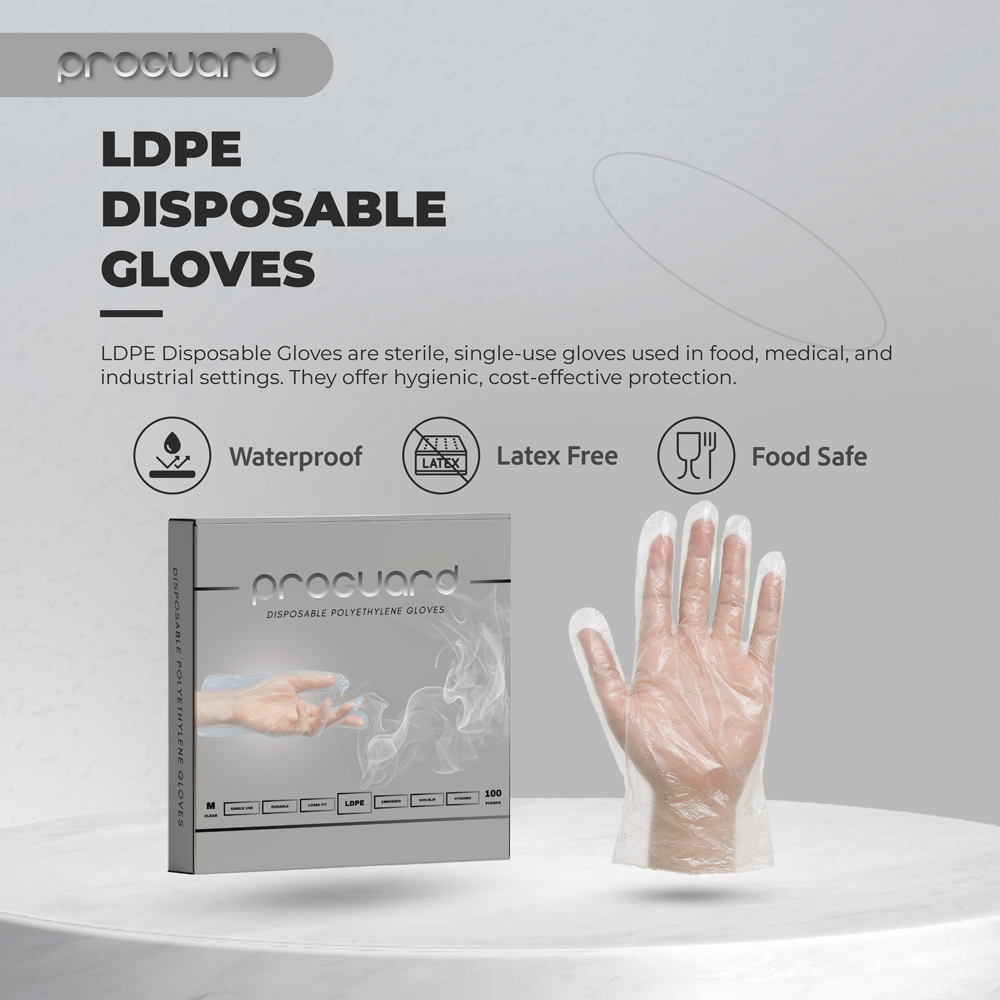 Proguard LDPE Gloves | 100pcs/box