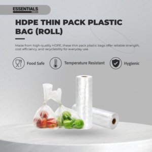 HDPE Thin Pack Plastic Bag (Roll)