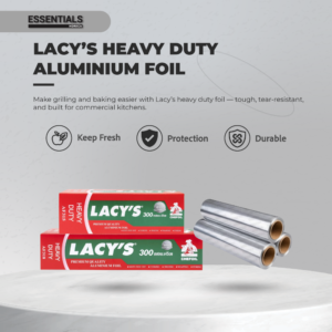 Lacy's Aluminium Foil w Cutting Blade | 1 roll/box
